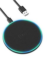 Binamao Wireless Charger, Wireless Charging Pad for iPhone 16/15/14/13/12/11 Pro/Pro Max/XS Max/XR/SE, 15W Max Fast Wireless Charger for Samsung Galaxy S24/S23/S22/S21S20/Note10/9, AirPods 2/Pro