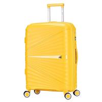 ATX Luggage Unbreakable Polypropylene Hard Shell Suitcase Hold Check in Super Lightweight with 4 Dual Spinner Wheels and uilt in TSA Lock