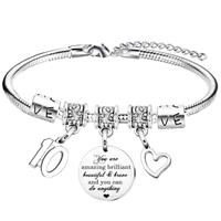 2PCs Aunt Niece Necklace Matching Heart Necklace Set Gifts f
