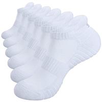 TANSTC Mens Running Socks Anti-Blister Cushioned Sports Socks Trainer Socks For Men Women Cotton Ankle Socks Low Cut Breathable Athletic Sock(6 Pairs)