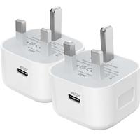 USB C Plug UK Plug Fast Charge 20W USBC Power Adapter Universal Type-C Wall Head Plug for iPhone 15/15 Plus/15 Pro/15 Pro Max, iPad Pro, New iPhone, Samsung S23 Ultra/S22/S21
