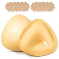 COODAM Push Up Sticky Bra Inserts - Double Sided Sticky Bras Boobspush Up Pads, Reusable Women's Adhesive Silicone Stick on Bra Pads Inserts for Swimsuit Sport Bras