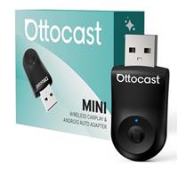 OTTOCAST Mini Wireless CarPlay Adapter for iPhone & Android Auto Adapter 2-in-1 Convert Wired to Wireless Apple Car Play, Plug & Play, USB-C, Low Latency (2016+ Cars, iOS 10+/Android 11+)