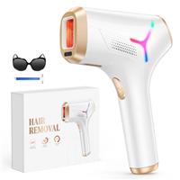 Haarlosy IPL Laser Hair Removal Device for Women and Men, IGBT Painless at-Home Laser Hair Remover Machine for Upper Lip, Bikini Line, Body, Salon Quality, Faster Long Lasting Result, Gold
