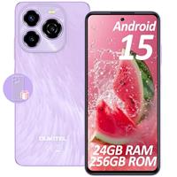 OUKITEL C65 Pro Mobile Phones, Android 15 Phone 2025-24GB+256/1TB Smartphone, 6.7" HD+ 90Hz Display, 5150mAh, 50+8MP, 4G Dual SIM Free Unlocked Phone, Fingerprint/Face ID/OTG/GPS(Black)