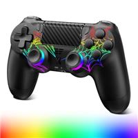 ARCELI Wireless Controller for PS-4, Upgraded Controller Wireless for PS-4/Slim/PC, Bluetooth Gamepad Joystick with Dual Vibration/ 3.5mm Audio Jack/Touch Panel