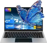 HUQPPQ Laptop Gaming Computer 16GB RAM 512GB 1TB SSD Expansion Core i3 (up to 3.2Ghz)