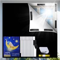 Blackout Blind, Portable Blackout Blind Stick on Blackout Blinds for Windows, Temporary Blackout Curtains Cutting any Size Shape for Bedroom, Indoor and Outdoor