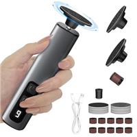 2-in-1 Foot Files for Hard Skin Electric, 1800 mAh Rechargeable Callus Remover for Feet, 9 Speed Professional Pedicure Tools Scraper with 30pcs Replacement Pads for Heavy Duty Dead Skin (Grey)