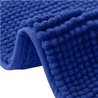 flintronic Non-Slip Bath Mat, 40 x 60 cm Chenille Bath Mat, Soft and Comfortable Bathroom Mat, Super Absorbent Fluffy Bath Mats for Bathroom, Machine, Washable Quick Dry-Grey
