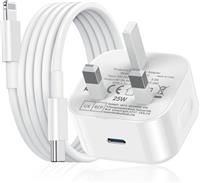 Samsung Fast Charge Plug, Samsung USB C Charger Plug UK Type C Charging Plug USBC for Galaxy S25/S24 Ultra/S23/S22/S21 FE/S20/A16/A15/A14/A13/A12/A32/A33/A34/A35/A52S/A53/A54/A55/A05S/A20E
