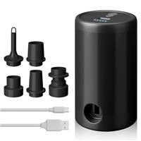 ytorgr Air Pump for inflatables,Portable Electric Mini Air Bed Pump Rechargeable for Deflate Inflatable, Paddling Pool, Air Mattress Boats Swimming Pool Pumps