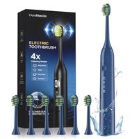 Sonic Electric Toothbrush for Adults and Kids - Sonic Toothbrushes with 6 Dupont Brush Heads, 4 Modes, 42000 VPM Deep Clean Electric Toothbrush 3-Hour Fast Charge for 120 Days, 2 Minutes Smart Timer