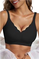 Vtelor Bras for Women Non Wired Seamless Wireless Push Up Bra Comfort Support Sleep Bralettes for Womens Ladies Soft Tshirt Padded Bra Regular and Plus Size
