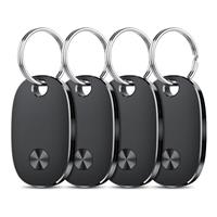 Air Tags-4 Pack, Bluetooth Tracker Works with Apple Find My APP (iOS Only), Keys Finder and Item Locator for Luggage, Backpack, Suitcases, Replaceable Battery, IP67 Waterproof Tracking Tag