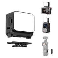 Mini Light for DJI Action Camera, Pocket 3 Fill Lighting Cold Hot Shoe LED Vlogging Light Attachment for DJI OSMO Pocket 3 Action 5 Pro 4 3, for GoPro Accessories