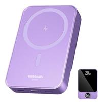 Magnetic Power Bank 10000mAh20W Fast Charging Portable Charger, Small USB-C Battery Pack with LED Display, Wireless Power Bank with Mag-safe for iPhone 16/15 Plus/Pro/Pro Max,14/13/12 Series