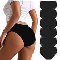 TDONE Seamless Knickers for Women, Soft Breathable Low Rise Seamless Underwear Invisible No Vpl No Show Hipster Panties Comfortable Ladies Knickers Womens Underwear Multipack(6 Pack)