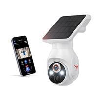 1080P Wireless Security Camera with Solar Panel, AI Human Detection, 2-Way Audio, Color Night Vision, Outdoor/Indoor Surveillance, 2.4G WiFi, Cloud Storage