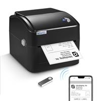 vretti Thermal Bluetooth Label Printer Shipping Label Printer 4x6 Compatible with Windows and Linux Systems