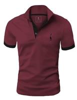 GLESTORE Mens Short Sleeve Polo Shirts Golf T-Shirts for Men Cotton T Shirt Poloshirt