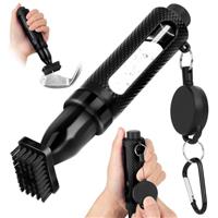 HUIJUTCHEN Golf Accessories Golf Club Cleaner Brush with Water Spray Bottle Golf Groove Cleaner Microfiber for Golf Bags with Retractable Clip Golf Towel Kit Golf Present For Men