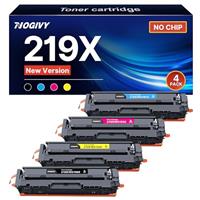 NOGIVY 219A Toner Cartridges Replacement for HP 219X 219A Toner Compatible with HP Color Laserjet Pro MFP 3302FDWG 3302SDWG 3302FDNG 3202DW 3302FDW 3302SDW 3302FDN (Black Cyan Yellow Magenta, 4-Pack)