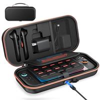 [Charge Inside] Carry Case for Nintendo Switch 2 2025/ Switch OLED / Switch, Travel Case with Adapter and Joy-Con Storage, Hard Shell Carrying Case for Switch 2 Console with 22 Game Cartridges