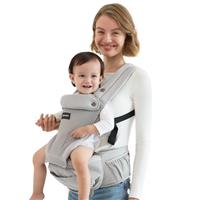 Momcozy Baby Carrier with Hip Seat, 2-in-1 Forward-Facing Carry for Active Babies, Detachable Hands-Free Infant Carrier up to 20kg, All Seasons Toddler Carrier Fits Waist Sizes up to 120cm, Black