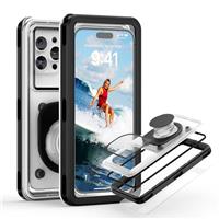 YIMONA IPX8 Waterproof Phone Pouch Case - 6.9" Dry Bag for Swimming Dry Bag with Lanyard Purple