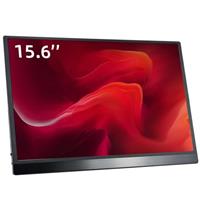 Aorpdd 15.6 Inch Portable Monitor HDR 1080P IPS Screen with USB-C & Mini HDMI, 60Hz External Display for Laptop, Phone, PC, Switch, PS5, Xbox Ultra Slim Lightweight Travel Monitor with Case