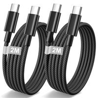 iPhone 15 16 Charger Cable 1M 2Pack, USB C to USB C Charger Cable 1M Nylon Fast Charging Apple USB C Cable Lead Wire for iPhone 15 16 Pro Max/15 16 Plus/15/16,iPad Pro/Air,Macbook