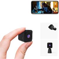AOBOCAM Mini WiFi Spy Camera 4K HD Hidden Camera - Wireless Indoor Security Cam with Night Vision/Motion Detection/Real-Time Video/Cloud&SD Storage for Home Surveillance (black 1)