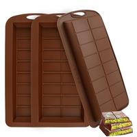 3PCS Deep Chocolate Bar Moulds, Chocolate Bar Moulds Silicon