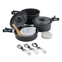 ISFORU Camping Cookware Set 13PCS Non-Stick Camping Pots and