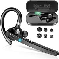Thunelec Bluetooth Headset, Handsfree Bluetooth 5.3 Earpiece with Dual Mic for Noise Reduction, 90H Wireless Headset with Mute and Dual Pairing Function