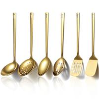 Evanda Kitchen Utensils Set 6pcs, Stainless Steel Cooking Utensils Set, Heavy Duty Kitchen Tools Spatulas Set, Home Essentials Kitchen Accessories