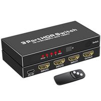 HDMI 2.1 Switch, 8K@60Hz HDMI Switcher Splitter