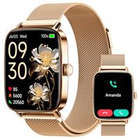 Smart Watch for Men Women (AI Voice & Bluetooth Call),Smart Watches for Women iPhone/Samsung/Android,Alexa Built-in, Fitness Watch with Heart Rate Sleep SpO2 Monitor,IP68 Waterproof, 110+ Sports