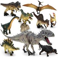 BIROHOSR Dinosaur Playset with 14" Indominus Rex & 8 Detailed Dino Figures - Educational Toy for 3-8 Year Old Boys Girls