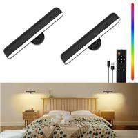 Speclux Rechargeable Wall Sconces LED Wall Lights Touch and Control with 7500mAh Battery Lamp for Bedroom