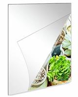 happygo Wall Mirror Self Adhesive Mirrors High Clear Mirrors Anti shatter wall mounted mirror sticker Self Adhesive Mirror Tiles Non Glass High Definition Flexible Frameless,Removable