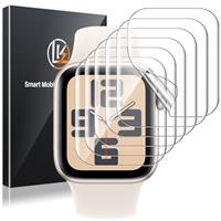 LK 6 Pack Screen Protector for Apple Watch Series 10 46mm High Definition, Bubble Free, Clear Flexible TPU Film, Easy Installation Anti-Scratch, Ultra-Thin Pixel Watch Screen Protector