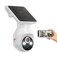 GlowPop Wireless WiFi 1080p Security Camera with Solar Panel, 360 Pan & Tilt, Spotlights, Battery Powered, AI Human Detection, 2-Way Talk, Color Night Vision, Cloud Storage