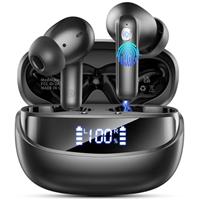 Earbuds Wireless Bluetooth Headphone, Bluetooth 5.4 Earbuds Noise Cancelling, 4 Mic, 45H Deep Bass Stereo Sound Earphone Wireless Headphone in ear, Dual LED Power Display, Type C Fast Charge Ear Buds