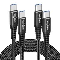 Long USB C to USB C Cable [3M,2-Pack],60W C to C Charger Cable Fast Charge USBC Type C Charging Lead for Samsung Galaxy S25 S24 S23 S22 S21 S20 Ultra Plus,iPad Pro/inch/Mini/Air,iPhone 16/15