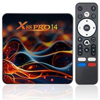 Android 14.0 TV Box, Android Boxes with 2GB RAM 16GB ROM RK3518 Quad-Core 64bit Cortex-A53 Support 2.4G /5G Dual Wifi6, 4K 10/100M Ethernet HDMI 2.0 USB 3.0/2.0 TV Box Android