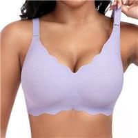 Cavotor Non Wired Bras for Women Seamless Support Wireless Bra for Large Breasts Comfort Soft Bras Ladies T Shirt Bralettes with Extra Extender