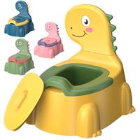 Potty Training Toddler Toilet,Baby Potty Chair for Kids Boys Girls,Dinosaur Portable Potty Toddlers Toilet Seat Potties Trainer with Lid Splash Guard Non-Slip Removable Bowl for 1-6 Year Old