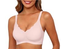 PrinStory Seamless Bras For Women Push Up Non Wired Bralettes For Women With Support Full Coverage V Neck Wireless Padded Ladies Bra